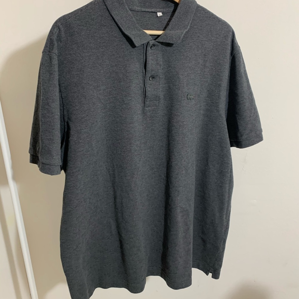 Lacoste size 9 Grey Polo